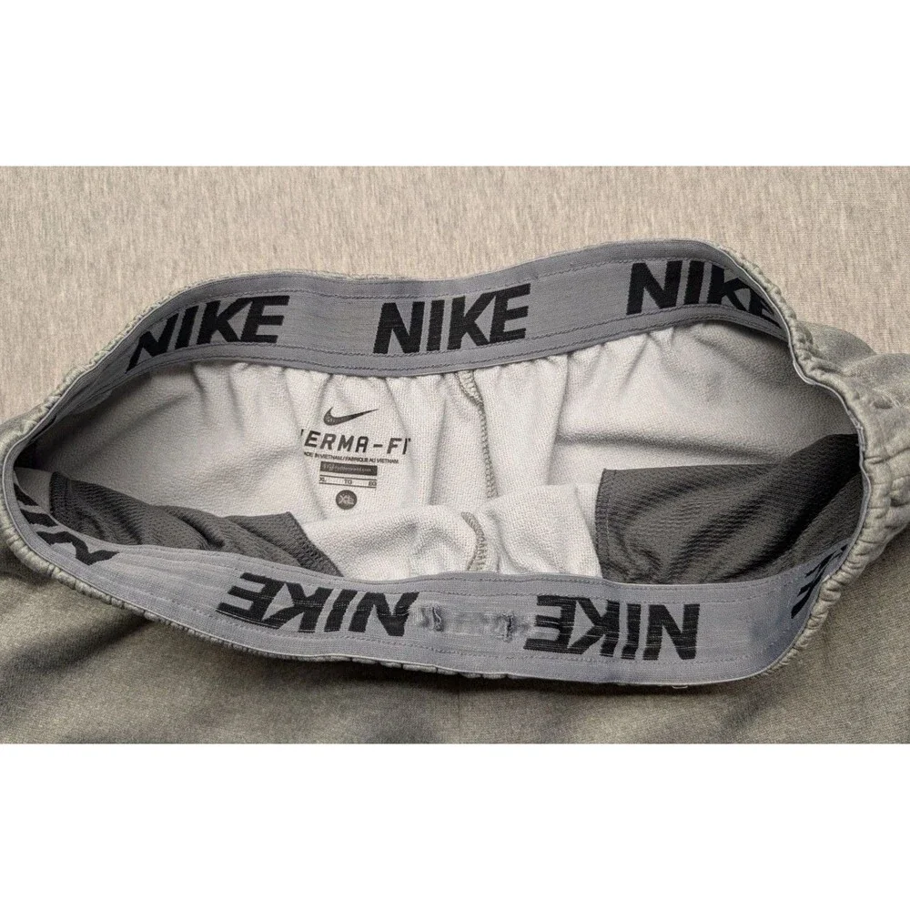 Nike Therma-FIT Grey Athletic Sweatpants  Elastic Waistband XL